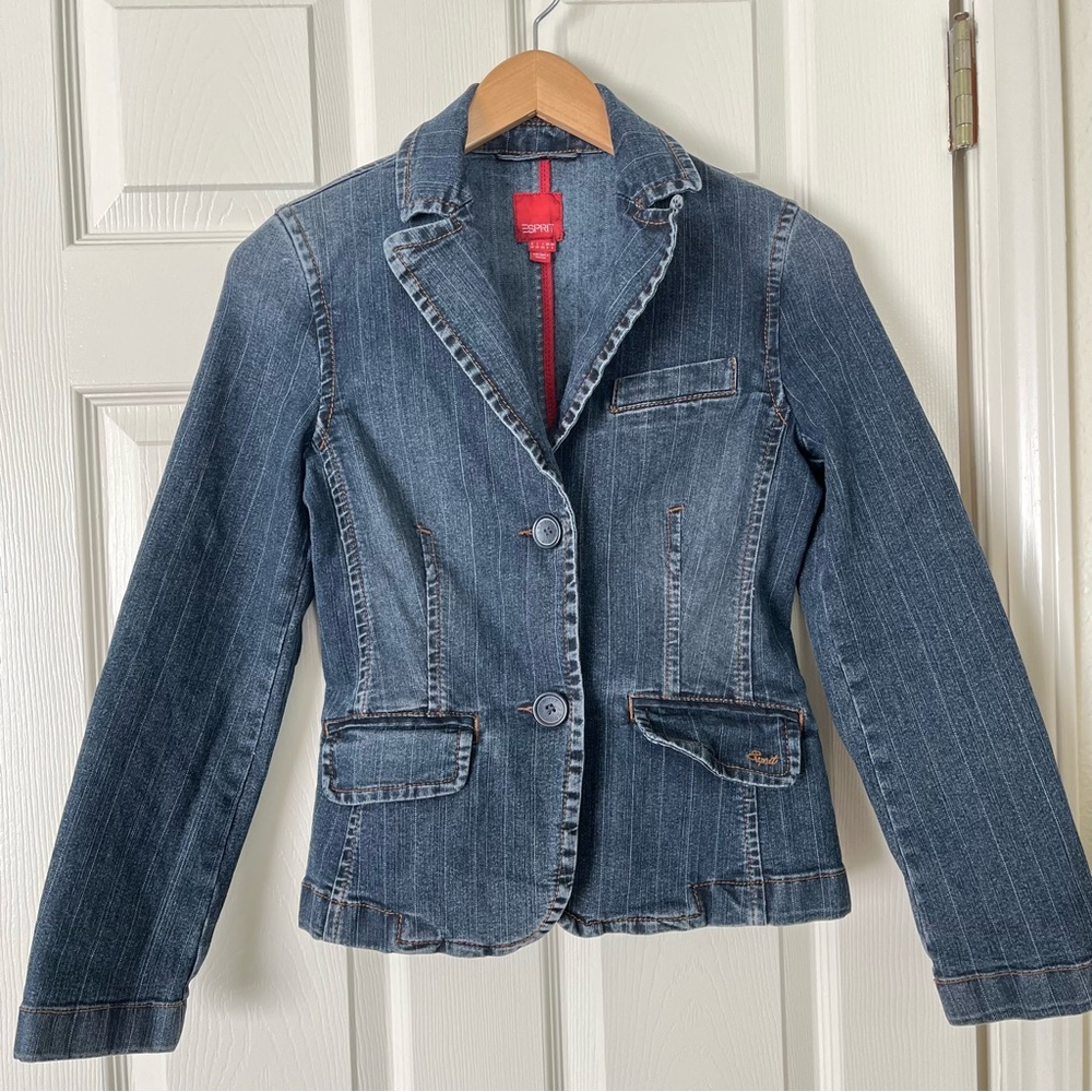 Retro Denim Blazer